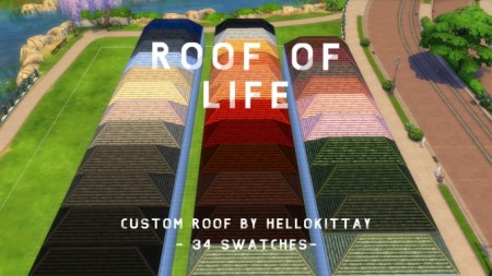 Roof of Life Recolor 34 Swatches by hellokittay at Mod The Sims