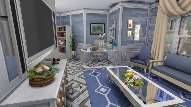 Sims 4 Cowplant Justice Blue Suburban by lovebl4ever79 at TSR