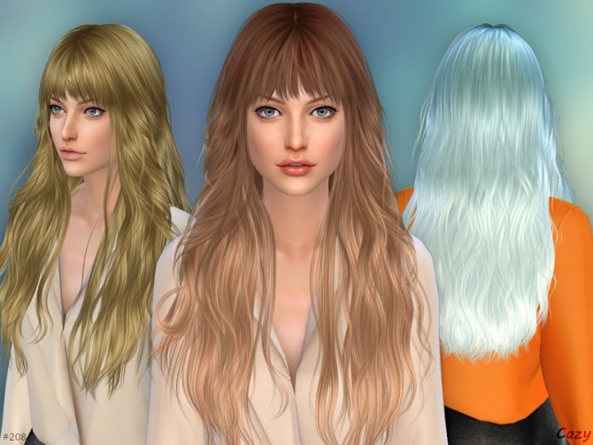 Sims 4 Female Hairstyle #208 by Cazy at TSR