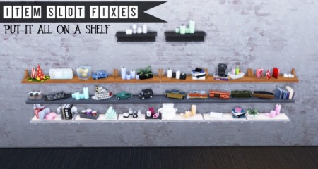 Item Slot Fixes by ignifex at Mod The Sims