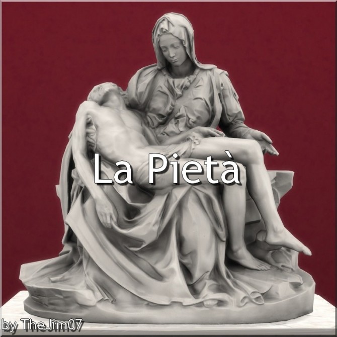 Sims 4 La Pieta sculptures by TheJim07 at Mod The Sims