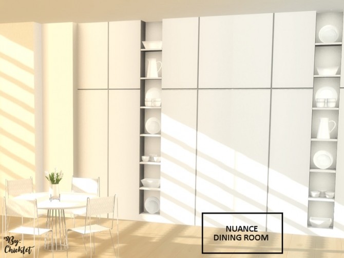 Sims 4 Nuance Dining Room by Chicklet at TSR