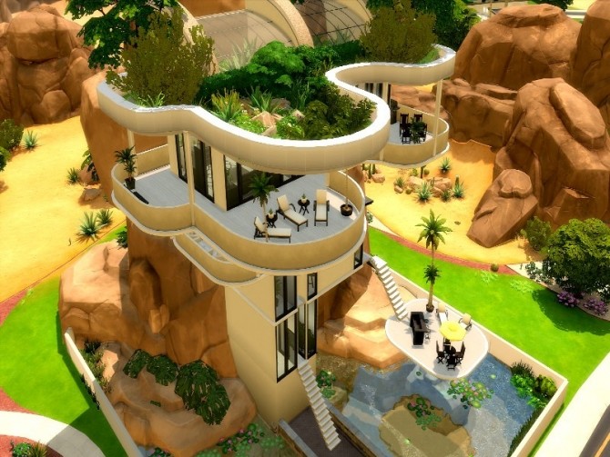 Sims 4 Rock House by GenkaiHaretsu at TSR