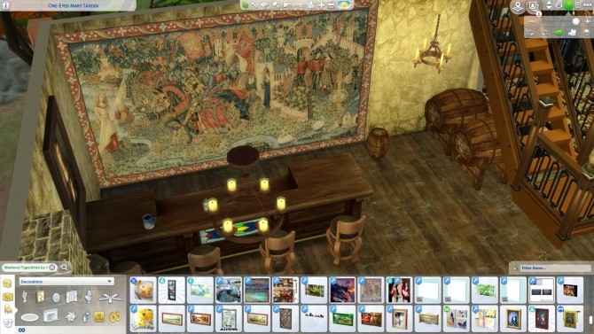 Sims 4 Medieval tapestries by Alikis Nook at Sims 4 Studio