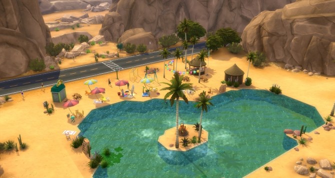 Sims 4 Oasis Beach by LaLuvi at Mod The Sims