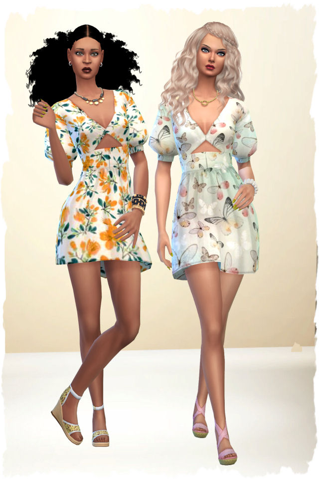 Dress Dana recolor by Chalipo at All 4 Sims » Sims 4 Updates