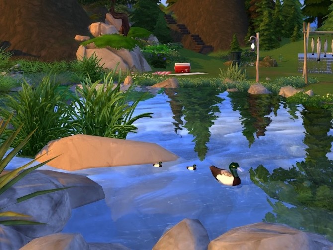 Sims 4 Storskogsetra (The large forest shieling) at KyriaT’s Sims 4 World