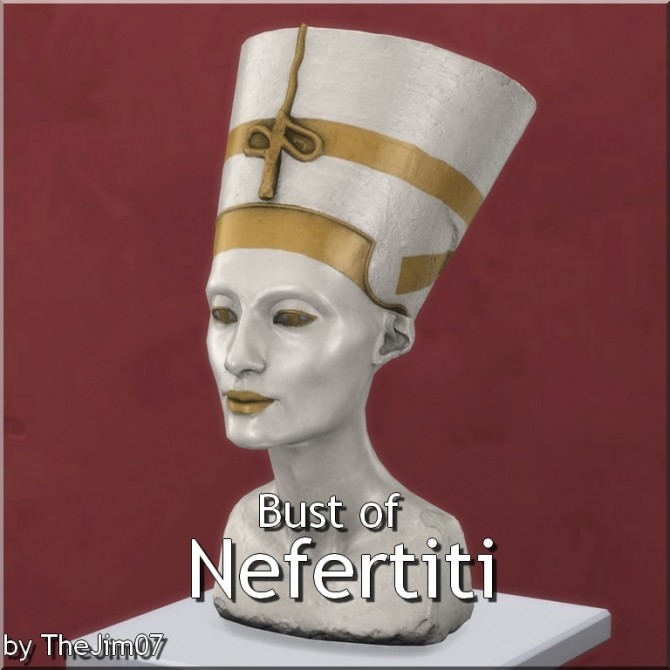 Sims 4 Bust of Nefertiti by TheJim07 at Mod The Sims