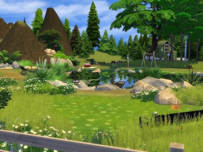 Sims 4 Storskogsetra (The large forest shieling) at KyriaT’s Sims 4 World