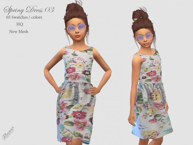 Sims 4 Spring Dress 03 by pizazz at TSR