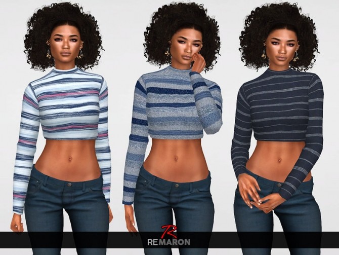 Sims 4 Simple Sweater for Women 01 by remaron at TSR