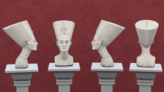Sims 4 Bust of Nefertiti by TheJim07 at Mod The Sims