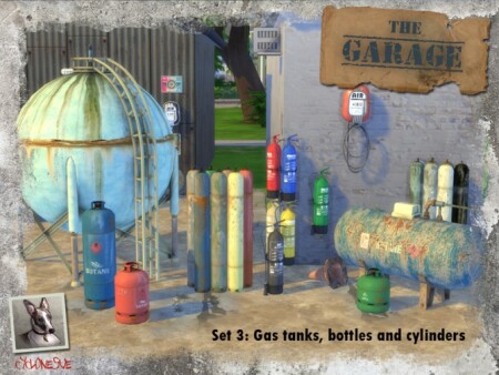 The Garage Set 3: Gas Tanks, Bottles and Cylinders by Cyclonesue at TSR