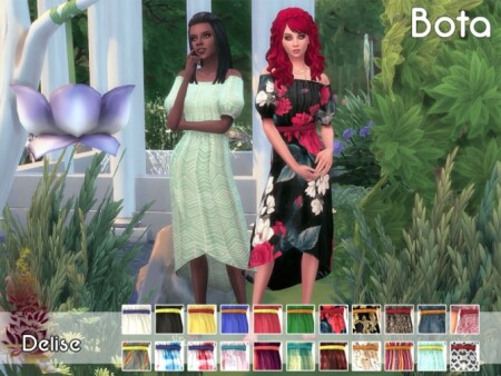 Bota dress by Delise at Sims Artists