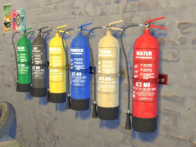 Sims 4 The Garage Set 3: Gas Tanks, Bottles and Cylinders by Cyclonesue at TSR