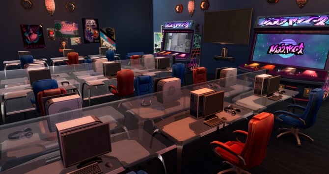 Sims 4 WEBase Internet Cafe at Lutessa