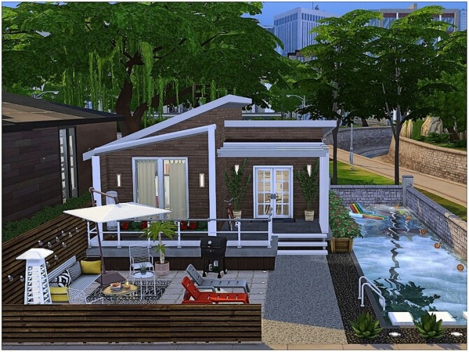 Sims 4 DreamsVille small house by lotsbymanal at TSR