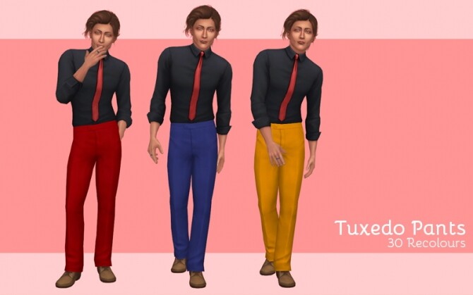 Sims 4 Tuxedo pants at Midnightskysims