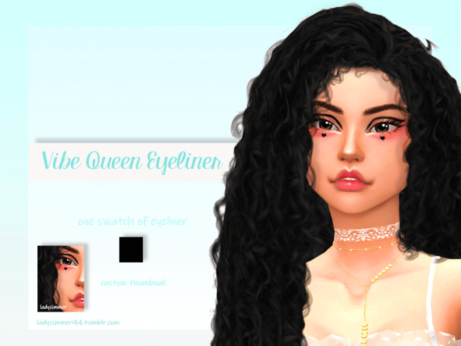Sims 4 Vibe Queen Eyeliner by LadySimmer94 at TSR
