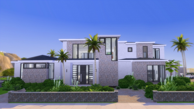 Luxury Modern  House  NO  CC  by Emyclarinet at Mod The Sims  