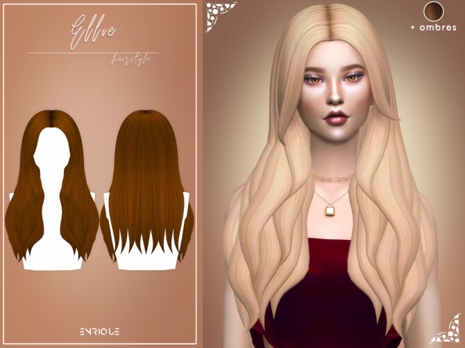 Sims 4 Ellie Hairstyle at Enriques4