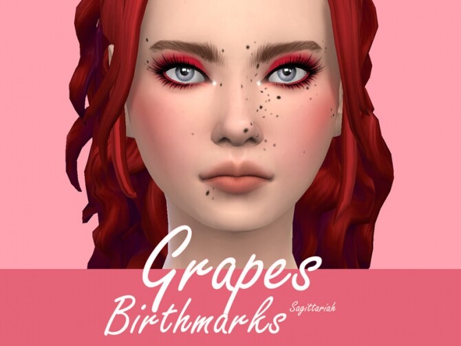 Sims 4 Grapes Birthmarks by Sagittariah at TSR