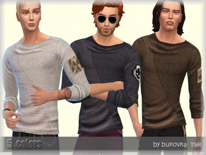 Sims 4 Sweater Apocalypse male by bukovka at TSR