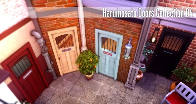 Sims 4 Doors Collection 04 at Haruinosato’s CC