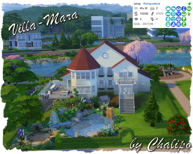 Sims 4 Villa Mara by Chalipo at All 4 Sims