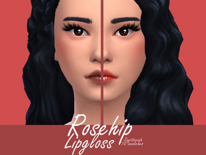 Sims 4 Rosehip Lipgloss by Sagittariah at TSR