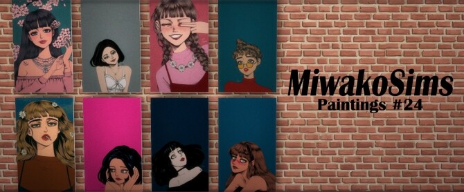 Sims 4 Collection #24 paintings at MiwakoSims