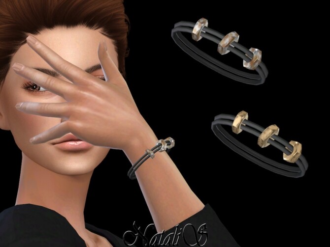 Sims 4 Hex nut bracelet by NataliS at TSR