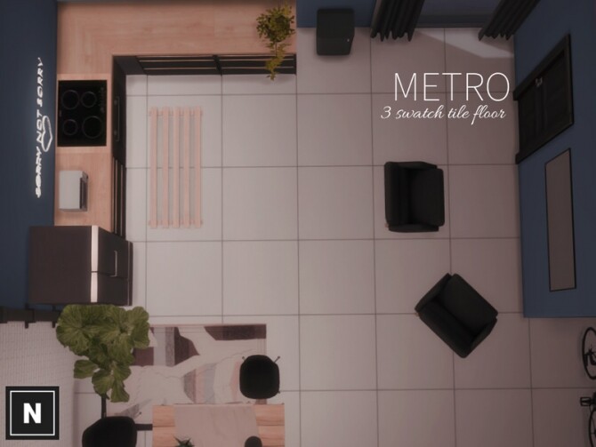 Sims 4 Metro floor by networksims at TSR
