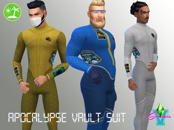 Sims 4 Apocalypse Vault Suit by SimmieV at TSR