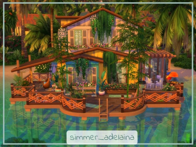 Sims 4 Bohoo Beachy home by simmer adelaina at TSR