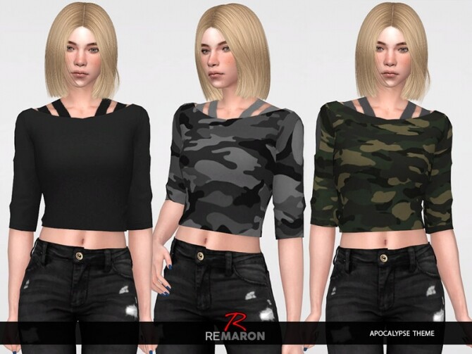 Sims 4 Apocalypse Sweater 01 for Women by remaron at TSR