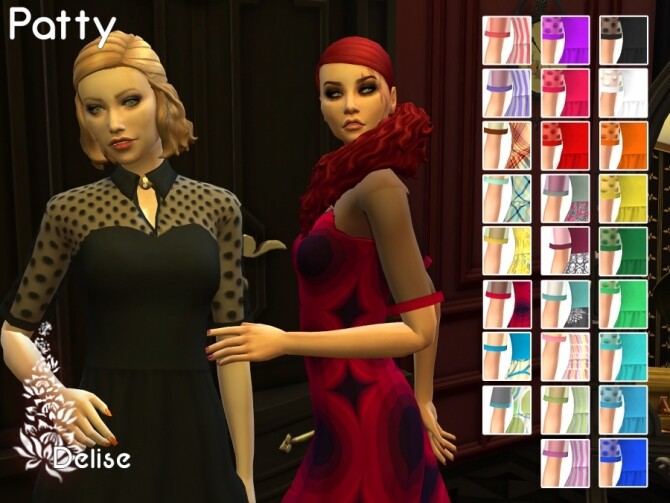 Sims 4 Patty dress by Delise at Sims Artists
