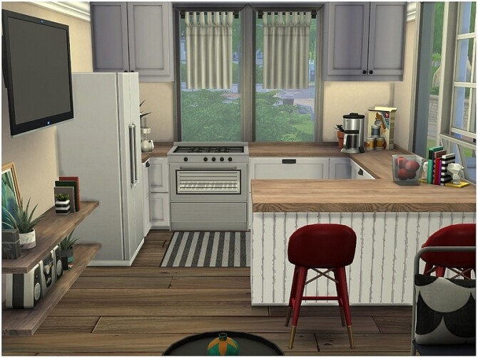 Sims 4 DreamsVille small house by lotsbymanal at TSR