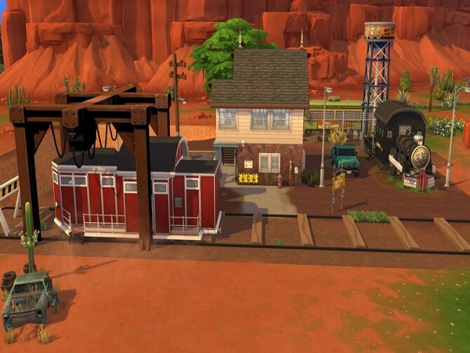 Sims 4 End station Apocalypse house by Nevaraniel at TSR