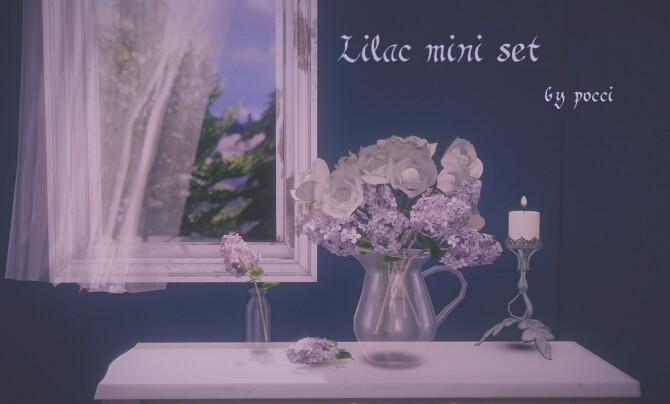 Sims 4 Lilac mini set by Pocci at Garden Breeze Sims 4