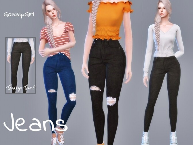 Sims 4 Jeans V1 by GossipGirl S4 at TSR