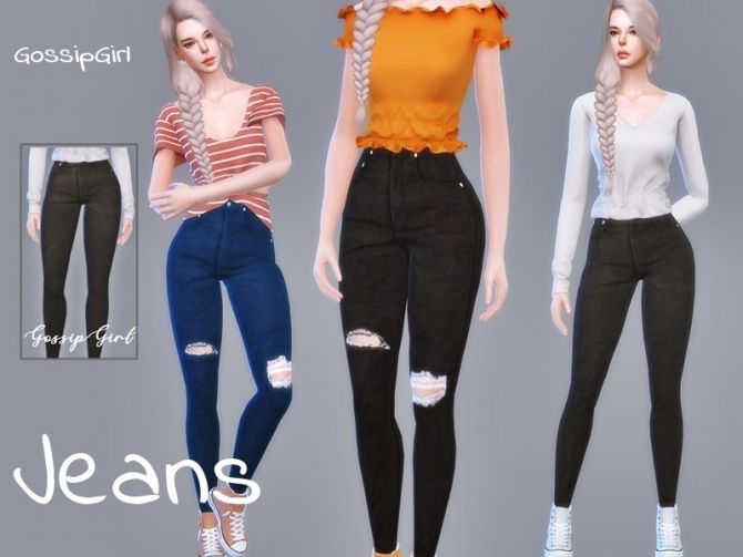 Jeans V1 by GossipGirl-S4 at TSR » Sims 4 Updates