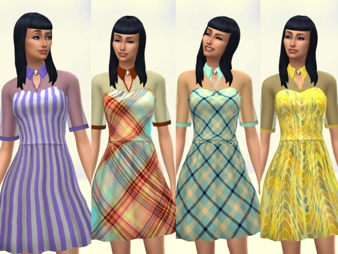 Sims 4 Patty dress by Delise at Sims Artists