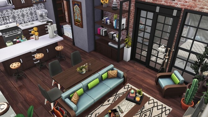 Sims 4 BROOKLYN APARTMENT at Aveline Sims