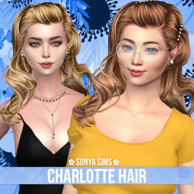 Sims 4 Charlotte Hair at Sonya Sims