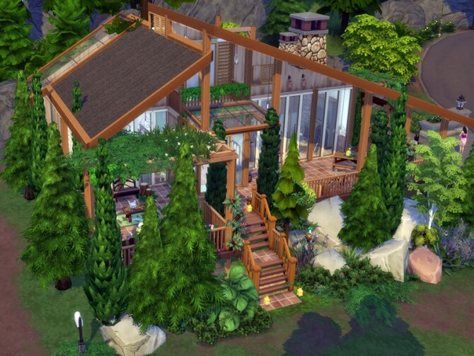 Sims 4 Camp Cottage V3 No CC by Carolisim at TSR