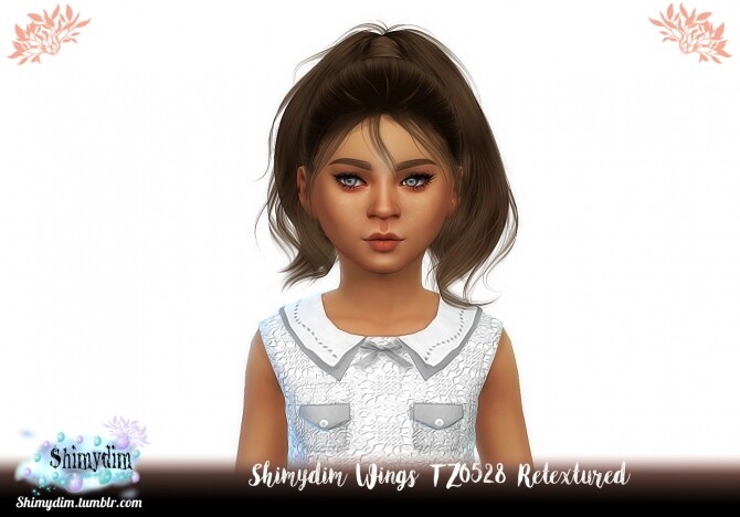 Sims 4 Wings TZ0528 Hair Retexture Child Naturals Unnaturals at Shimydim Sims