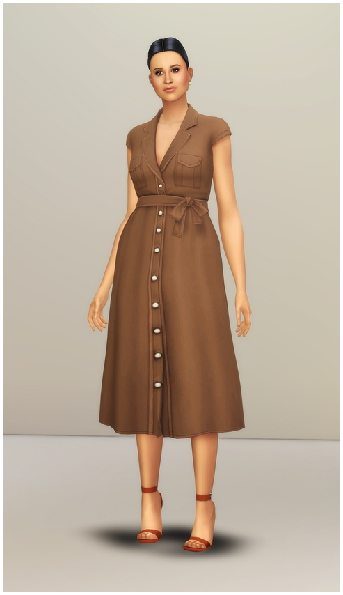 Sims 4 Duchess of Dress IV at Rusty Nail