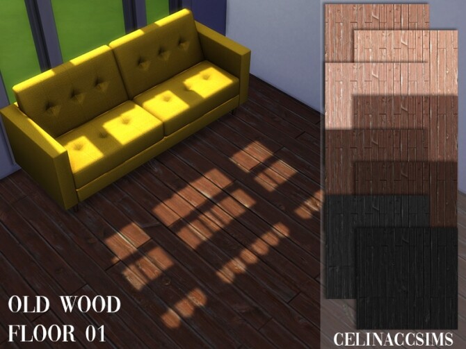 Sims 4 Old wood floor 01 at Celinaccsims