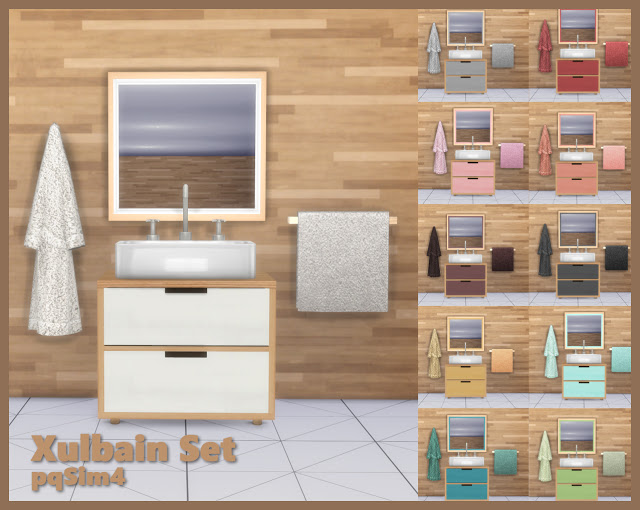 Sims 4 Xulbain Bathroom Set at pqSims4